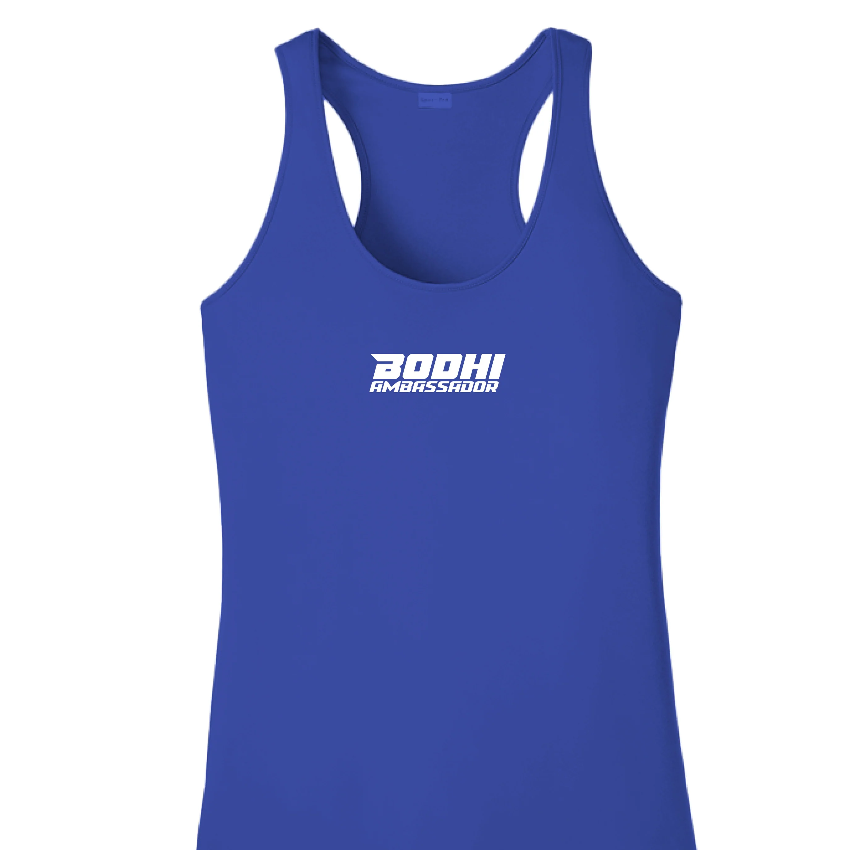 Ambassador Women's Performance Racerback Tank - White Logo - Image 11
