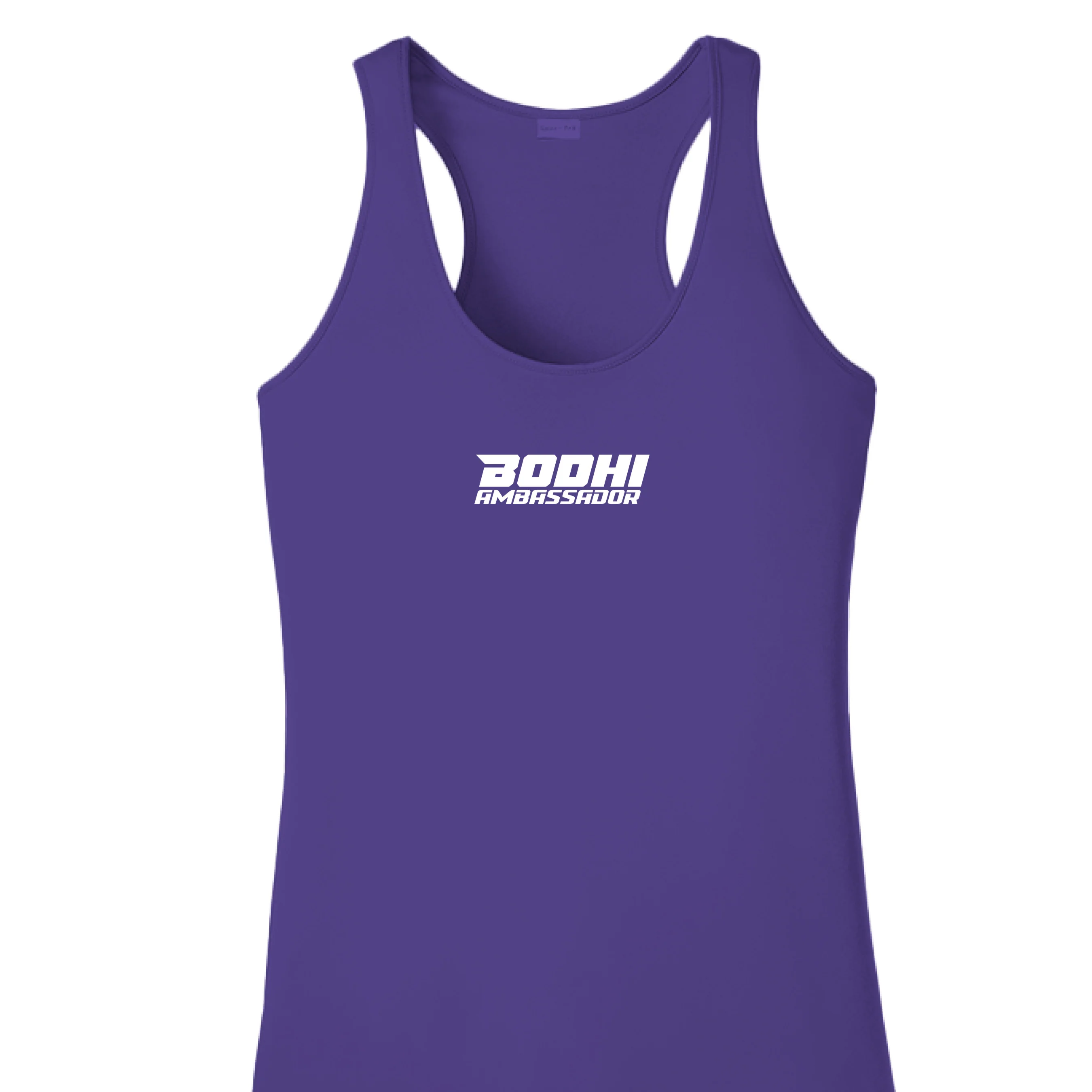Ambassador Women's Performance Racerback Tank - White Logo - Image 5
