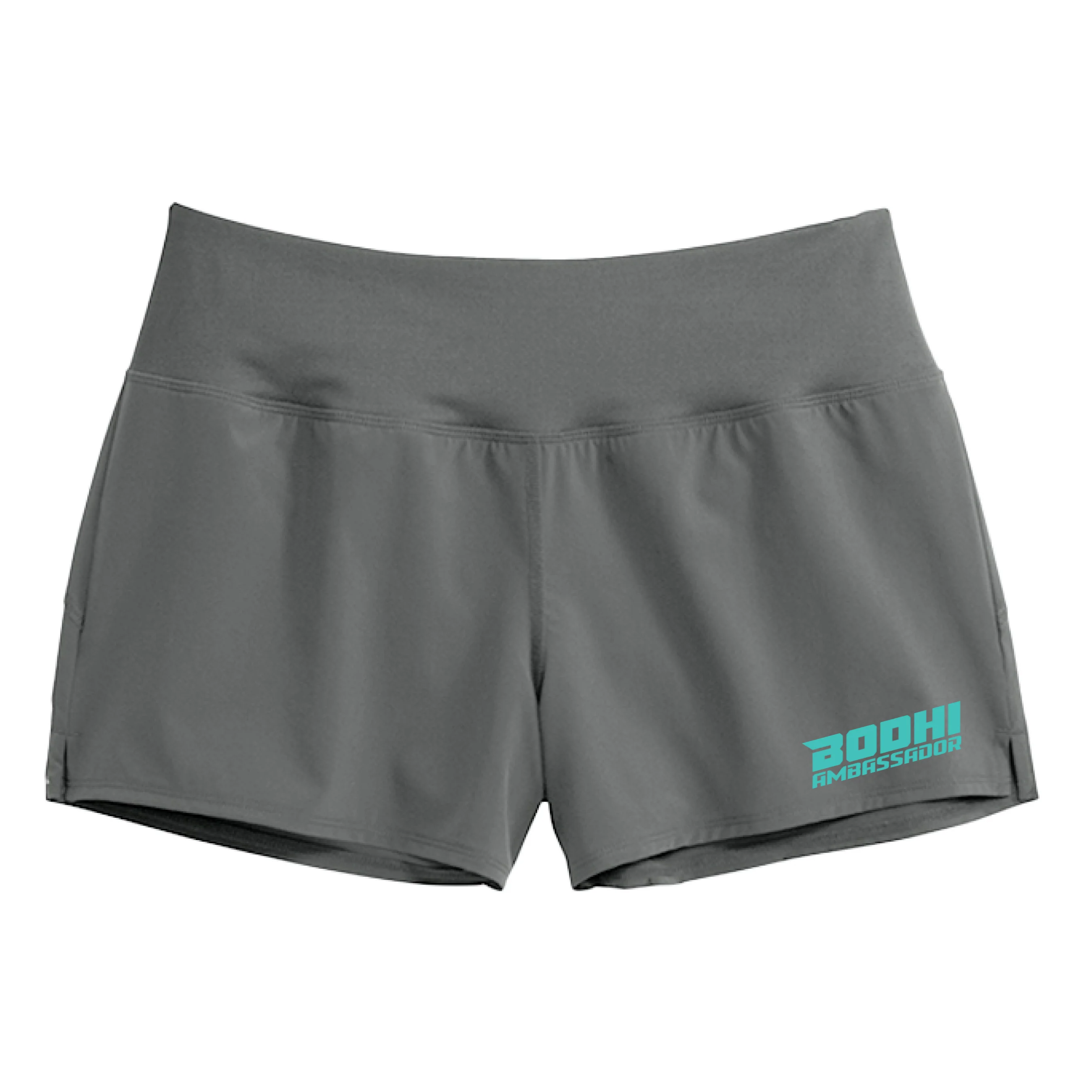 Women's Ambassador Performance Shorts - Teal Logo - Image 3