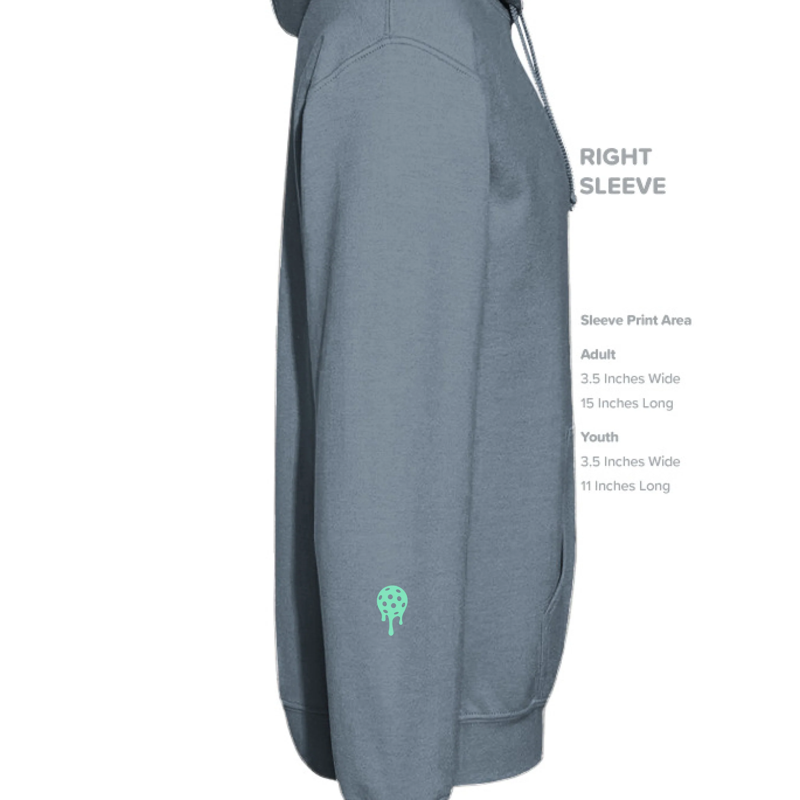 BP Heavyweight Hoodie - Teal Trailing BP - Image 15