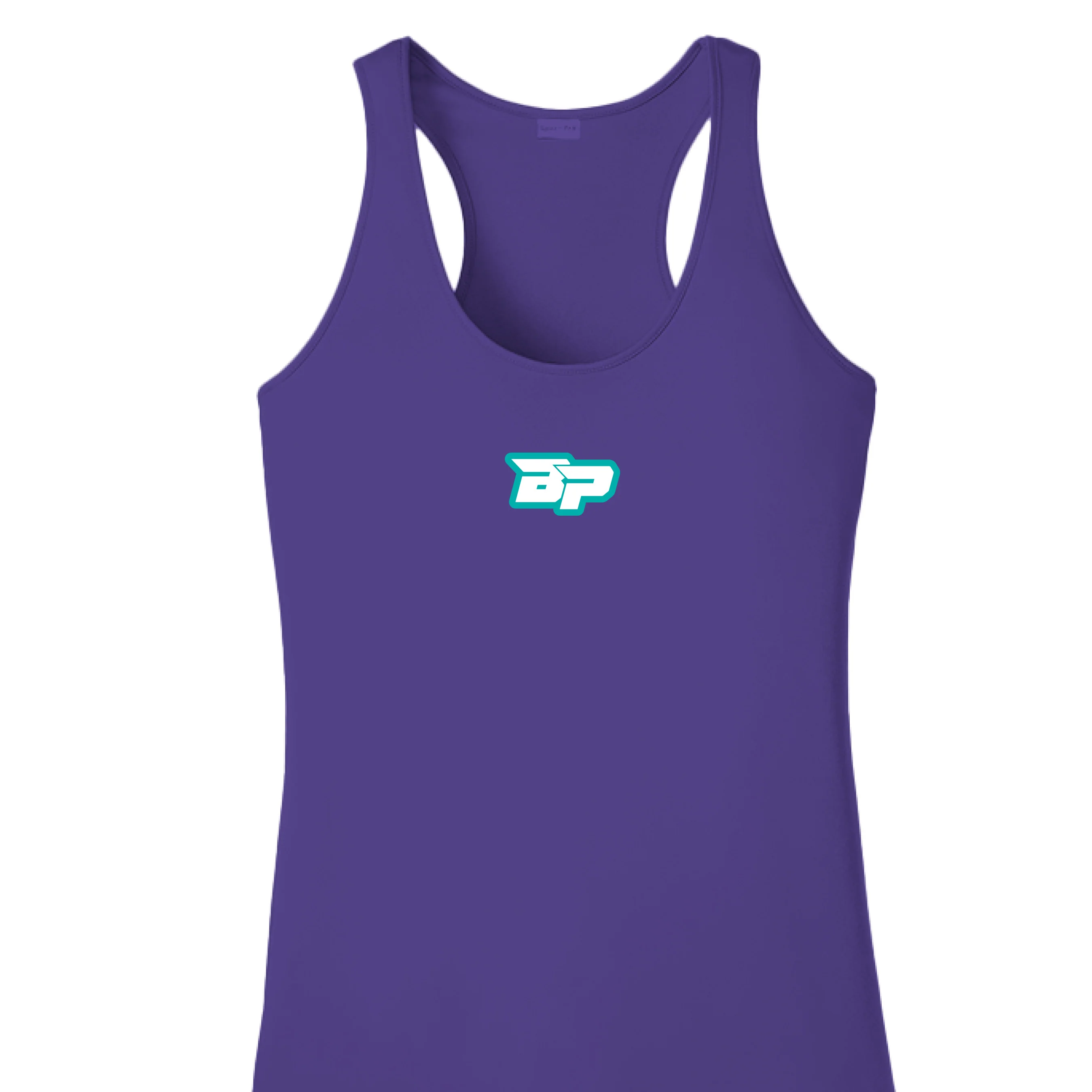 Bodhi Women's Performance Racerback Tank - Teal BP - Image 7