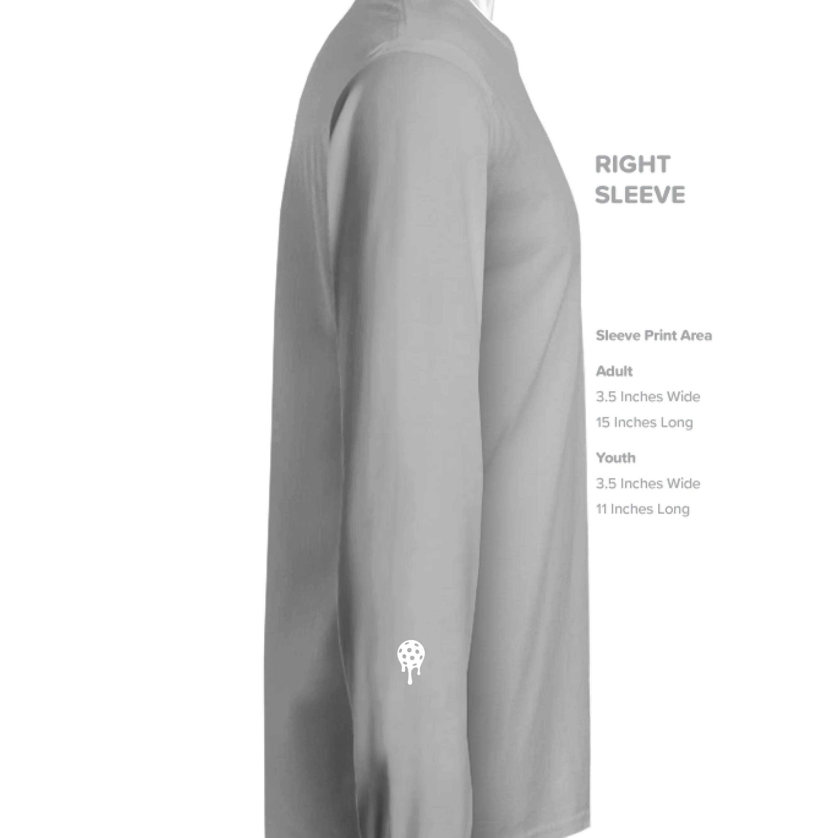 Women's Long Sleeve Performance Tee - BP White Logo - Image 21